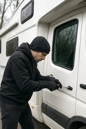 Beveiliging camper
